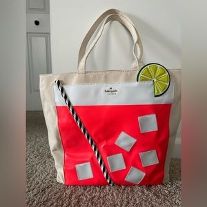 Kate Spade Summer canvas tote- new with tags